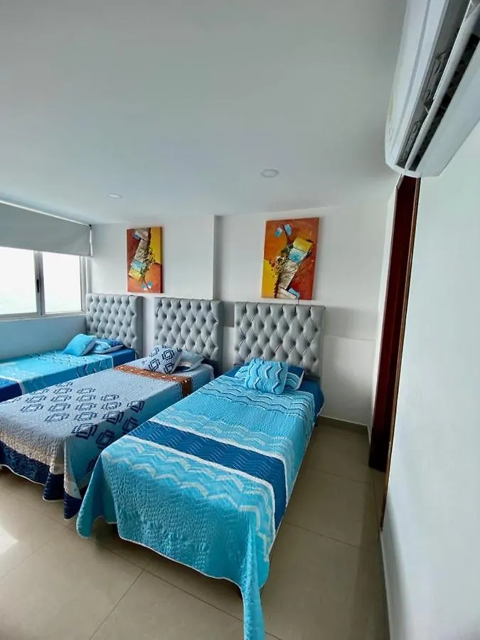 Apartamento Al-4 Frente Al Mar Piscina Y Wifi Cartagena 0*,  Kolombiya